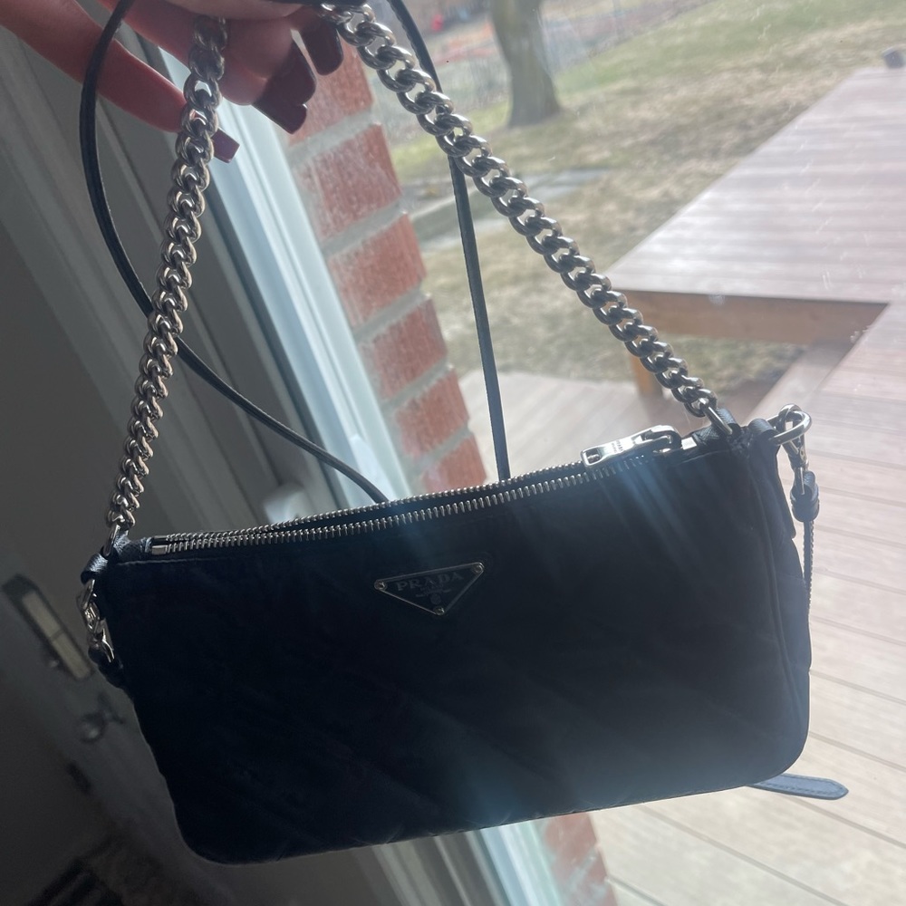 Prada small quilted shoulder/crossbody